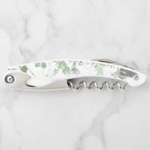 Modern art of flower pattern and wall texture mix corkscrew
