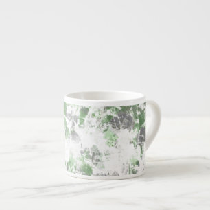Modern art of flower pattern and wall texture mix espresso cup