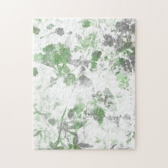 Modern art of flower pattern and wall texture mix jigsaw puzzle (Vertical)