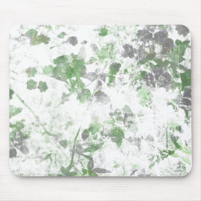 Modern art of flower pattern and wall texture mix mouse pad (Front)