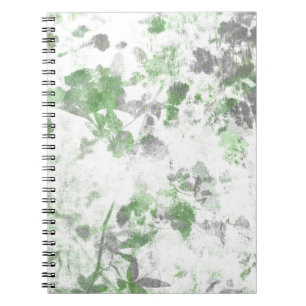 Modern art of flower pattern and wall texture mix notebook