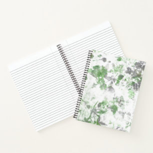 Modern art of flower pattern and wall texture mix notebook