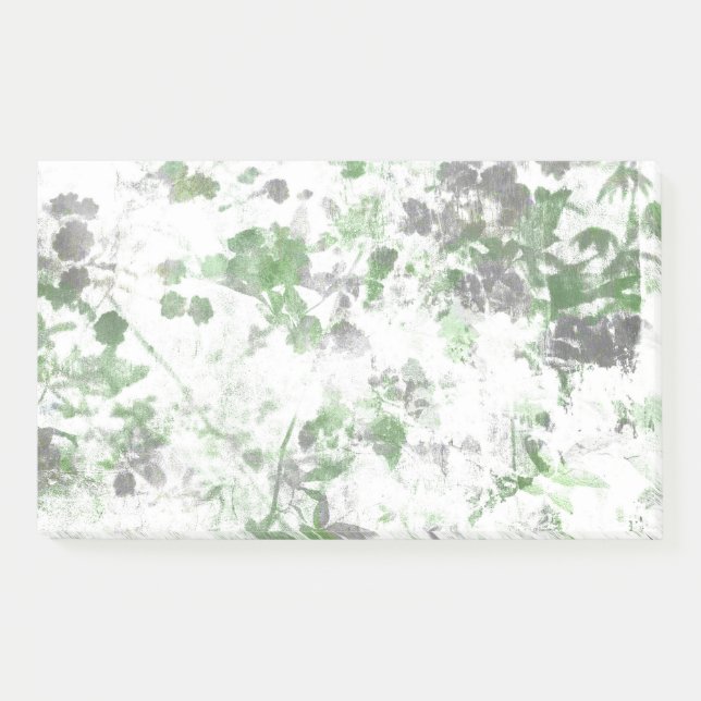Modern art of flower pattern and wall texture mix post-it notes (Front)