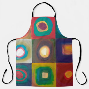 Modern Art Paintingart,modern,abstract,square,aqua Apron