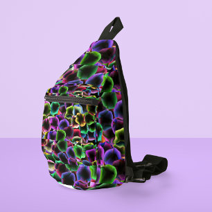 Modern Art Petunias Print Cut Sew Bag
