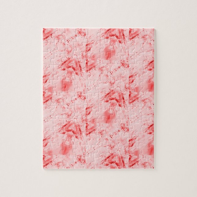 Modern art pinkish red jigsaw puzzle (Vertical)
