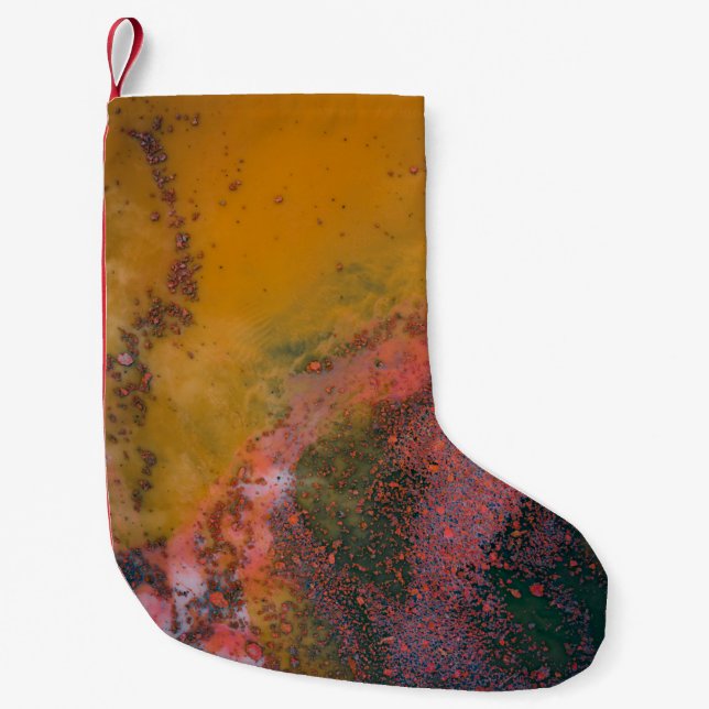 Modern art small christmas stocking (Front)