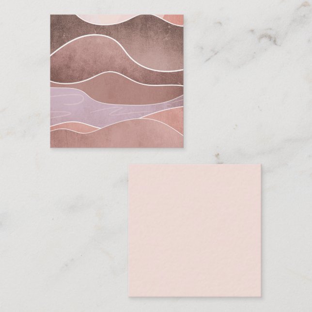 Modern Art Square Business Card (Front/Back)