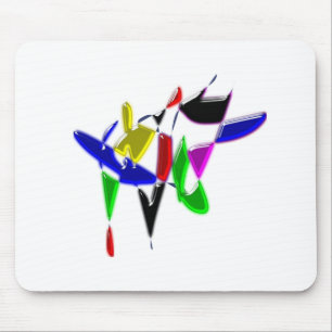 Modern art texture mouse pad