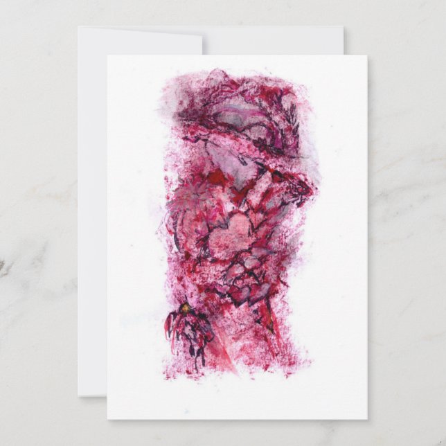 Modern art thank you card (Front)