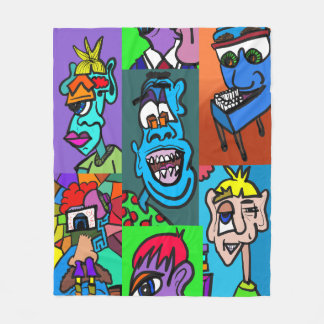 Modern Art Throw Blanket