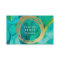 Modern Art Turquoise Gold Business card