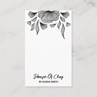 Modern Art White Earring Packaging Cards