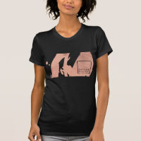 Modern Artist Abstract Rose Gold/Black Brushstroke