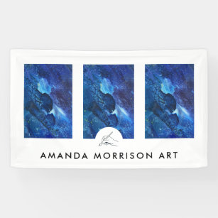 Modern Artist Painter Hand Logo Banner