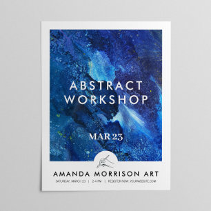 Modern Artist Painter Hand Logo Poster