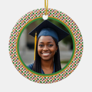 Modern Artistic Autumn Colorful Pattern Ceramic Ornament