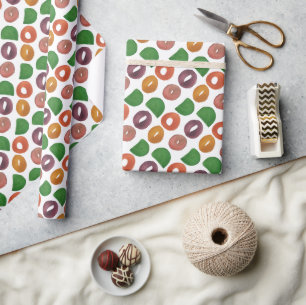Modern Artistic Autumn Colorful Pattern Wrapping Paper