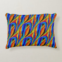 Modern artistic boho hand painted multicolored