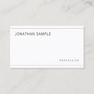 Modern Artistic Minimalist Professional Simple Business Card