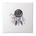Modern Artistic Native American Dreamcatcher Tile<br><div class="desc">This modern and cool artistic Native American dreamcatcher is perfect for the trendy and stylish individual. Its contemporary and simple print is great for many gifts and occasions. Enjoy this ethnic and artsy design for your next purchase; for yourself,  your friends,  or your family.</div>