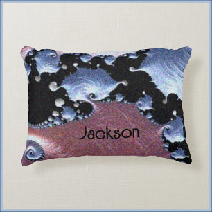 Modern Artistic Pink Purple  Decorative Cushion