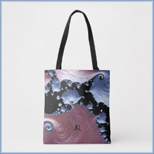 Modern Artistic Pink Purple Tote Bag