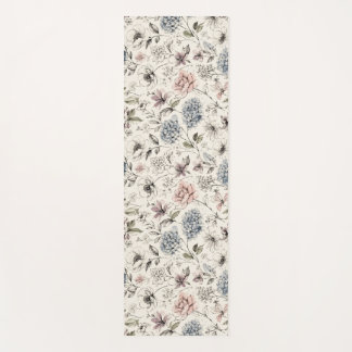 Modern Artistic Sketchbook Florals Yoga Mat