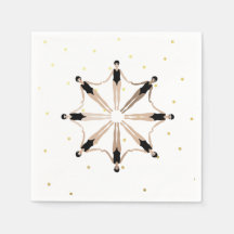 Modern Artistic Synchronised Swimmers Gold Dots 