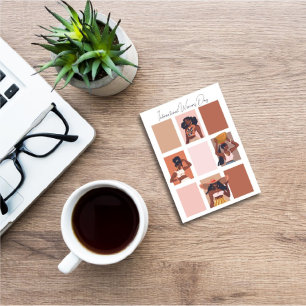 Modern Artistic Women's Day/Black Month Beautiful  Holiday Card