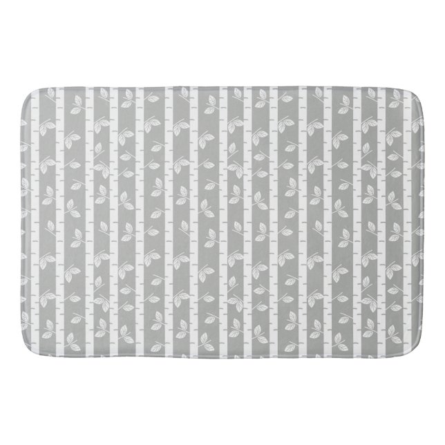 Modern Aspen Trees Bath Mat (Front)