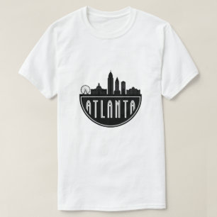 Modern Atlanta Georgia Stylised Skyline T-Shirt