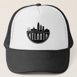 Modern Atlanta Georgia Stylised  Skyline Trucker Hat