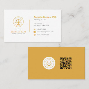 Modern Attorney At Law Simple Business Card