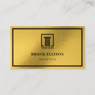 Modern Attorney At Law Simple Business Card