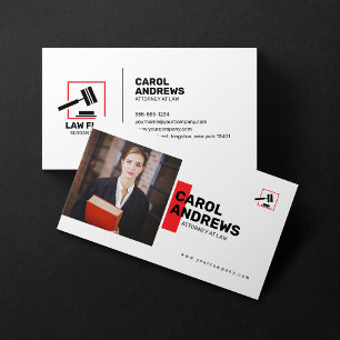 Modern Attorney At Law students Lawyer Advocate Business Card