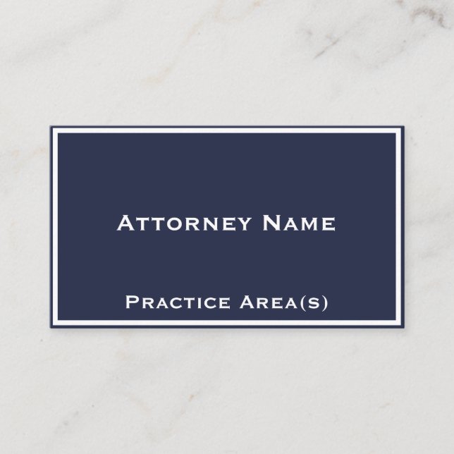 Modern Attorney Business Card (Front)