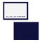 Modern Attorney Law Firm Flat Notecard in Navy 