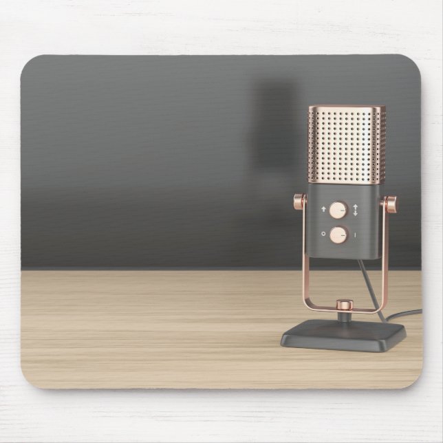 Modern audio microphone mouse pad (Front)