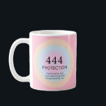 Modern Aura Angel Numbers Numerology 444    Coffee Mug<br><div class="desc">Relaxing spiritual ombre design,  featuring angel numbers 444,  a number,  that symbolises that you are protected by Universe and your spiritual guides,  no matter hardship you may face.</div>