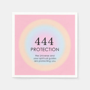 Modern Aura Angel Numbers Numerology 444   Napkin
