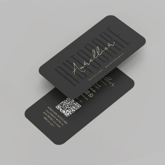 Modern Auto Care Black Car Driver Repairs Business Card