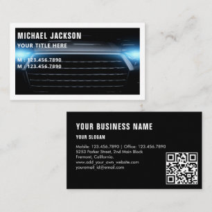 modern Auto Detailing / Repair blue Business Card