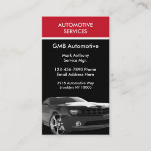 Modern Auto Service Business Card