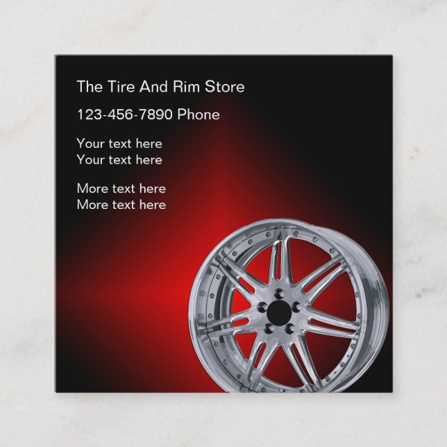 Modern Automotive Business Cards Design (Front)