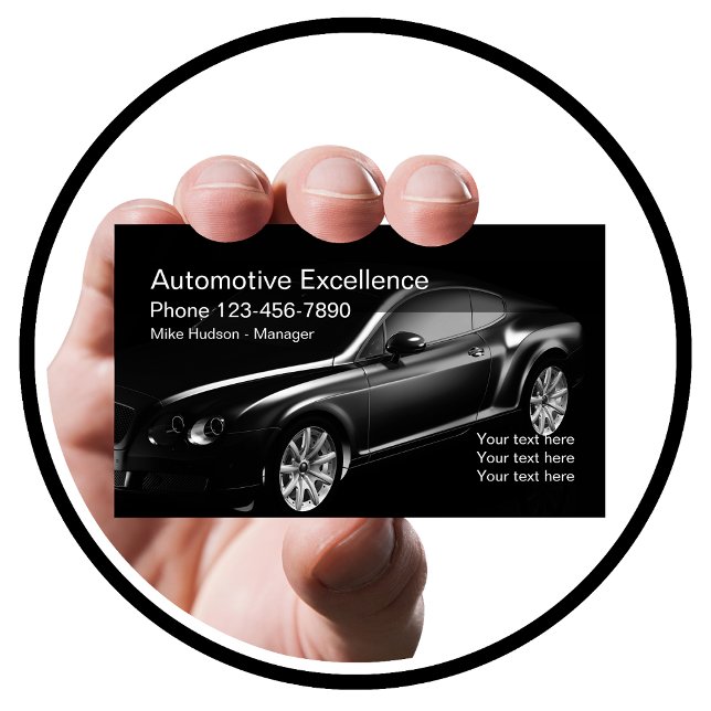 Modern Automotive Business Design Business Card (Creator Uploaded)