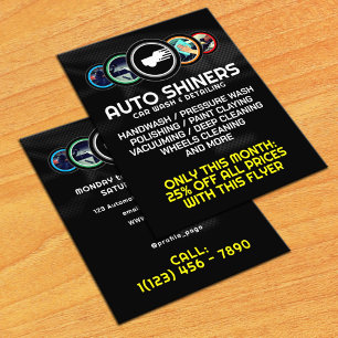 Modern automotive logo flyer