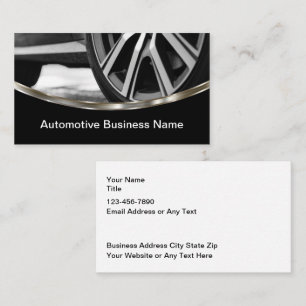 Modern Automotive Service Business Cards