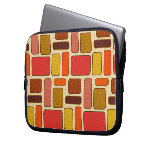 Modern Autumn Colour Pattern Laptop Sleeve