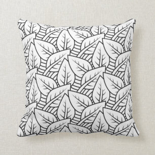 Modern Autumn Leaves Cushion